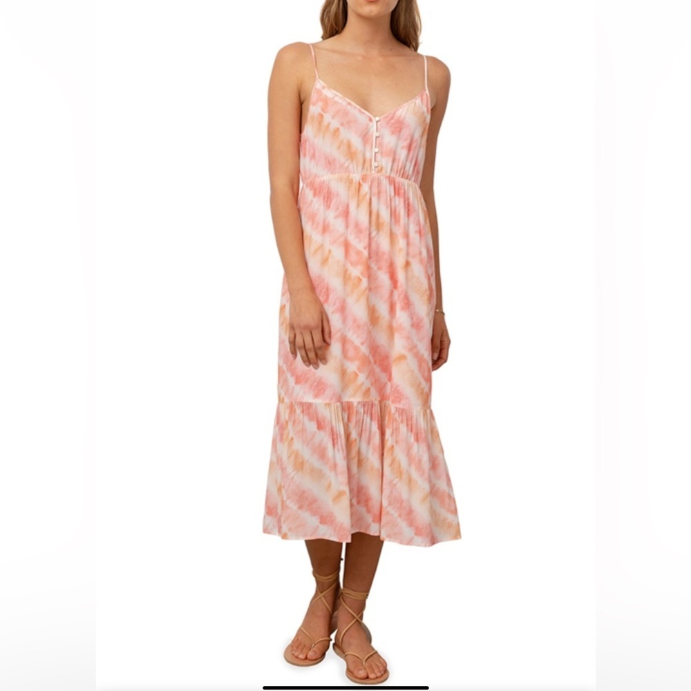 Rails Delilah Sunset Tie dye print Summer Dress Size Large